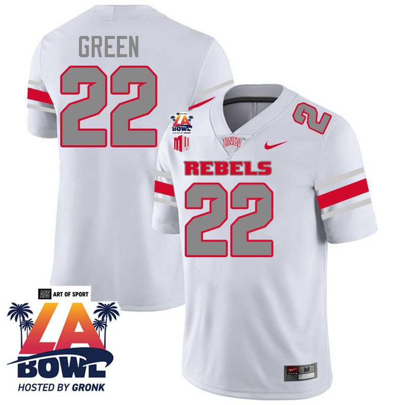 Devin Green LA Bowl Jersey,UNLV Rebels 2024 LA Bowl Jersey-White